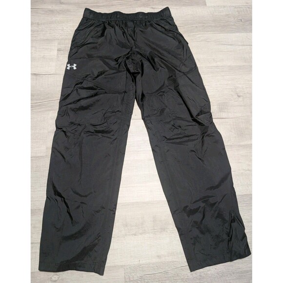 Under Armour Storm 3 Rain Pants Mens Sz L Nylon Waterproof Windproof Black - Picture 1 of 11